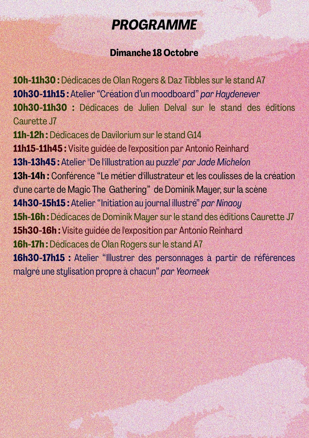 Yllustratown Festival Program