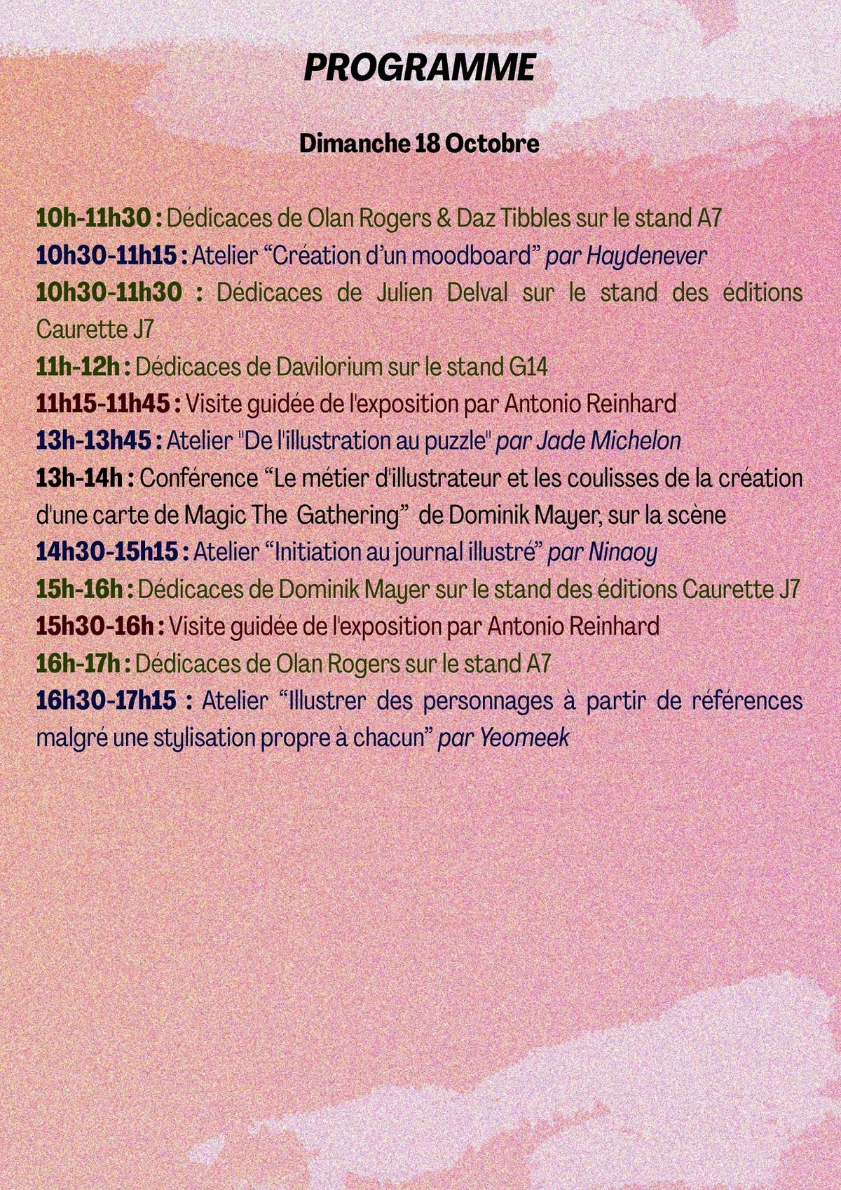 Yllustratown Festival Program