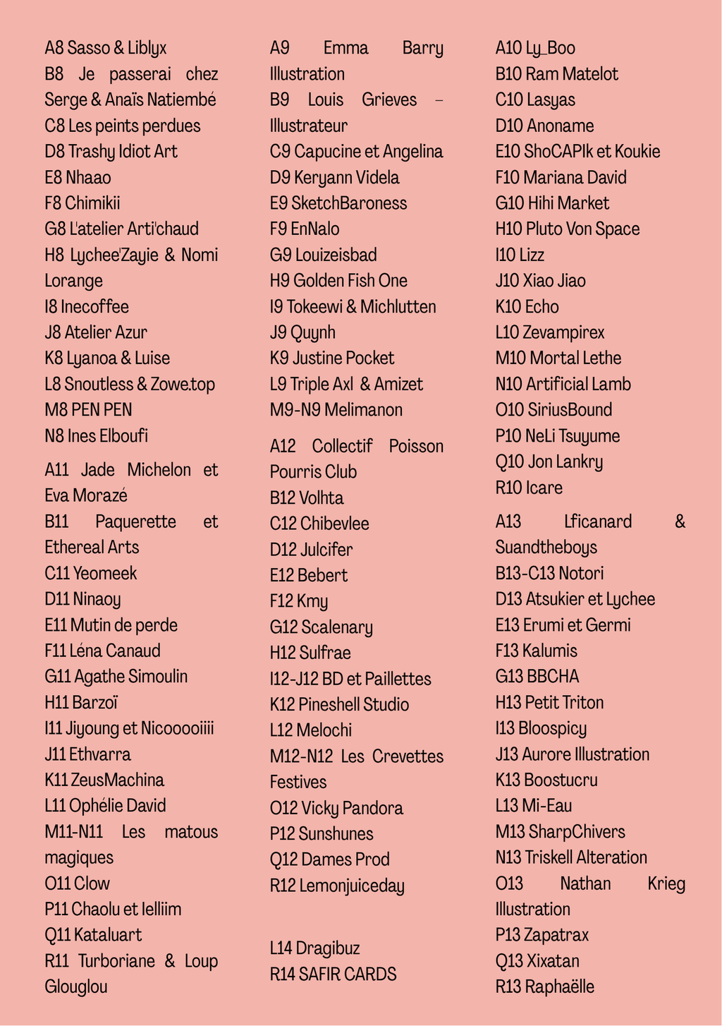 Exhibitor Map and Location
